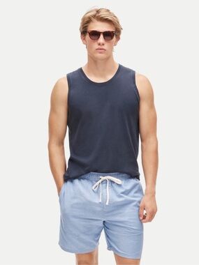 J Crew Shirt M Broken In Tank Top Blue